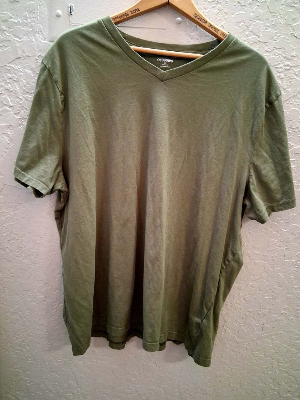 Old Navy Soft-Washed V-Neck T-Shirt Green XXL